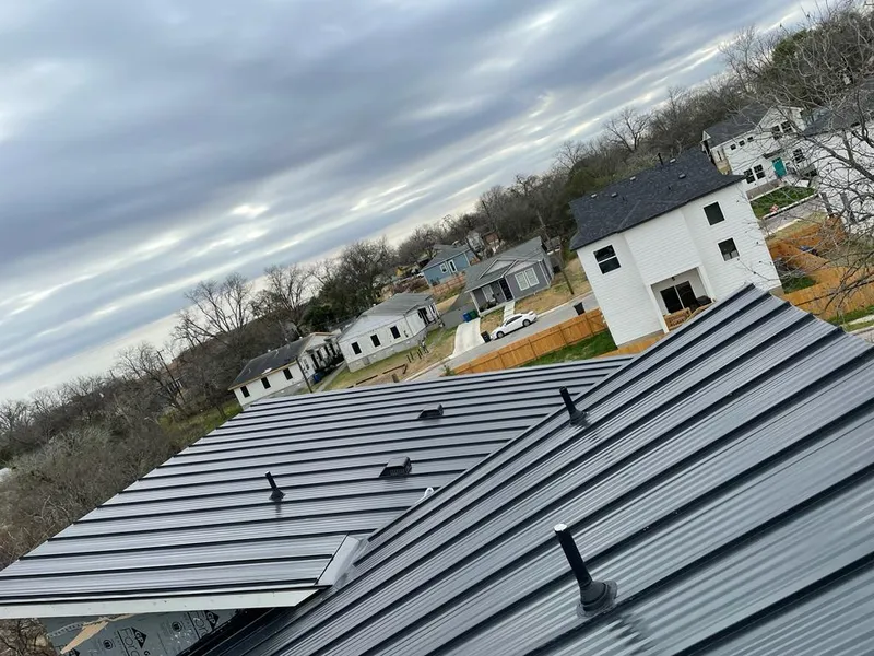 Standing seam metal roof panels with vents for Skylight Repair in Clementon